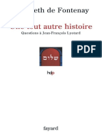 Une Tout Autre Histoire by Elisabeth de Fontenay (Fontenay, Elisabeth De)