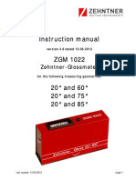 Instruction Manual ZGM 1022: Zehntner-Glossmeter