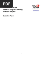 Writing L1 Mock Exam 1 (Question Paper)