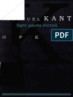 Immanuel Kant Spre Pacea Eterna All 2008