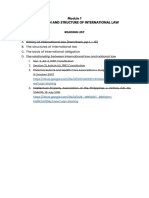 Foundation and Structure of International Law Reading List: Ew?usp Sharing