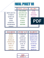 Jadwal Pelajaran