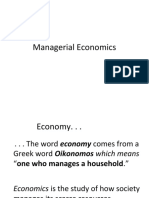Lecture 1 Managerial Economics
