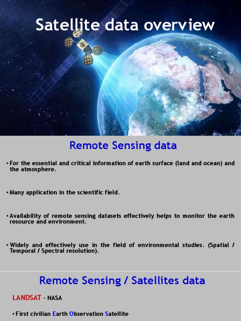 Overview of Satellite Remote Sensing Data | PDF | General Circulation ...