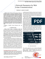 Assessing Network Parameters by Web Real-Time Communications