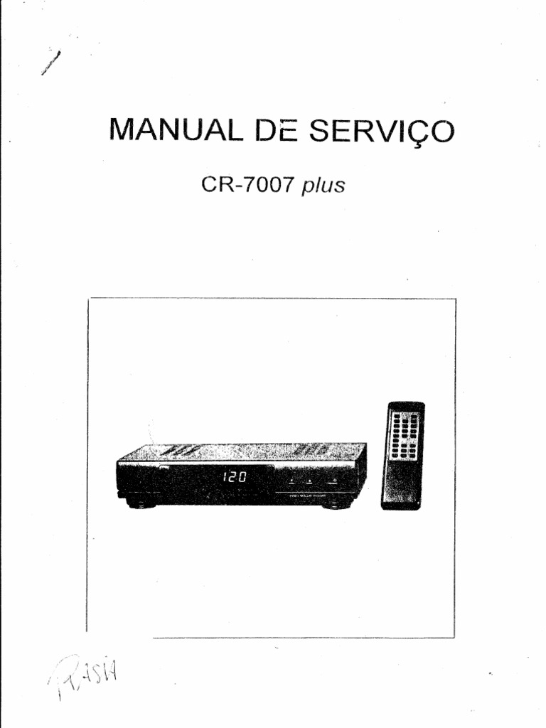 CR-7007 Plus Service Manual | PDF