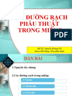 Các Đường Rạch Phẫu Thuật Trong Miệng- Dạy