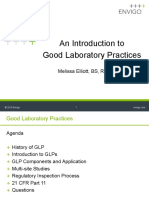 An Introduction To Good Laboratory Practices: Melissa Elliott, BS, RQAP-GLP