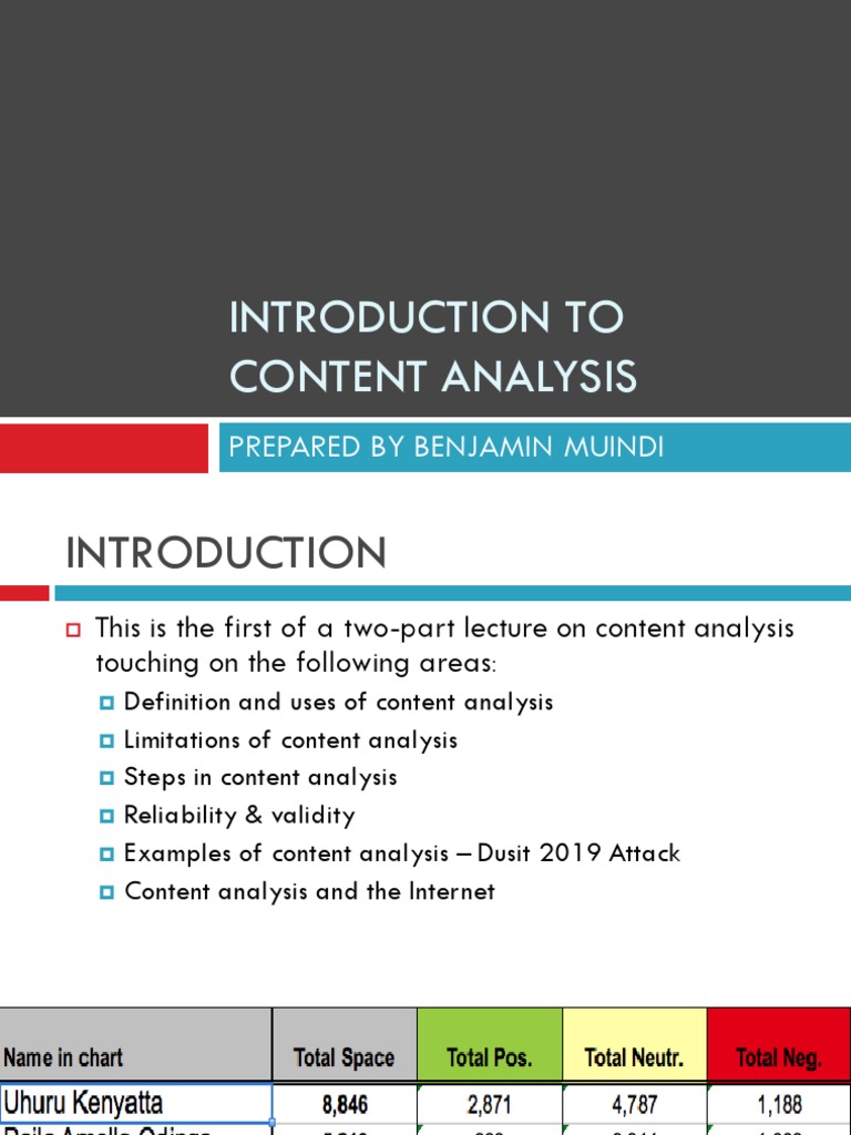 Introduction To Content Analysis | PDF | Qualitative Research | Science