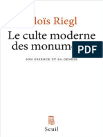 Le Culte Moderne Des Monuments by Riegl Alois - Riegl Alois - Z Lib - Org