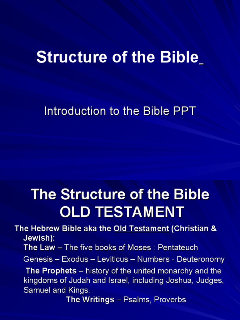Bible Structure Overview and Timeline | PDF | Bible | Biblical Canon