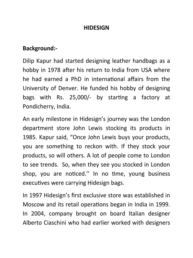 The Rise of Hidesign How an Indian Leather Goods Brand Has Established