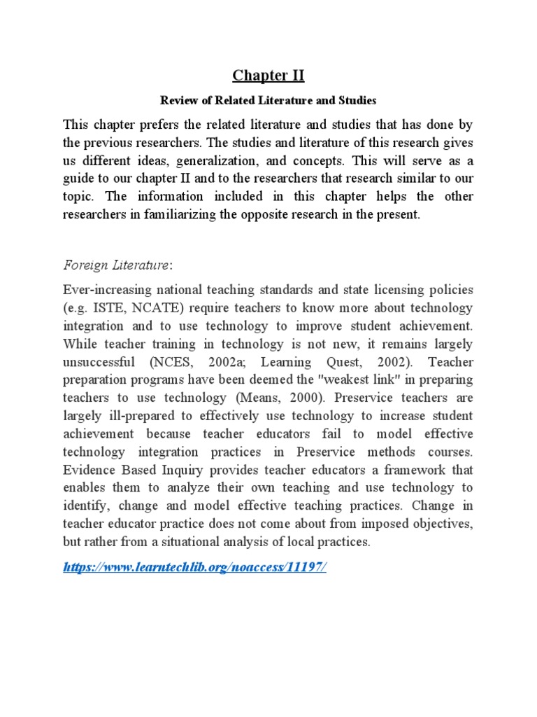 Practical Research Chapter 2 | PDF | Educational Technology | Distance ...