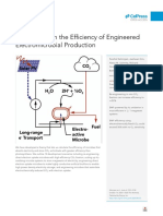 Constraints On The Efficiency of Engineered Electr