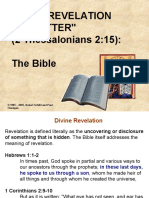 Divine Revelation by Letter - The Bible
