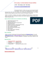 Signal Image Processing: An International Journal (SIPIJ)