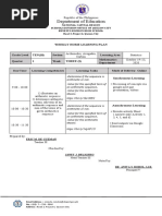 Department of Education: Weekly Home Learning Plan