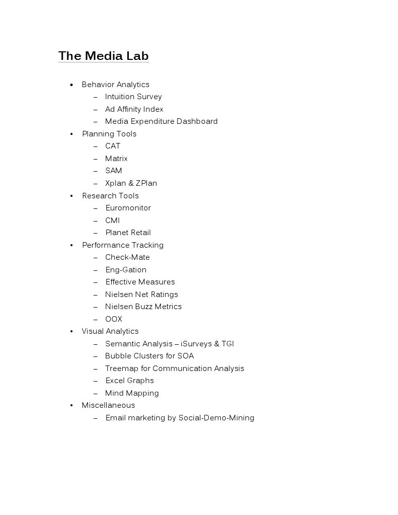 Comprehensive Media Lab Tools Overview | PDF | Art | Computers