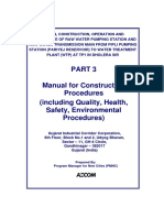 Manual For Construction Procedures (Including Quality, Health, Safety, Environmental Procedures)