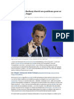 Immigration - Sarkozy Durcit Ses Positions Pour Se Démarquer de Juppé