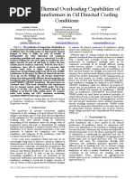 Continuous Thermal Overloading Capabilities of Ester Oil Transformers in Oil Directed Cooling Conditions