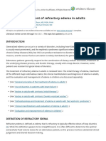 Causes and Treatment of Refractory Edema in Adults - UpToDate