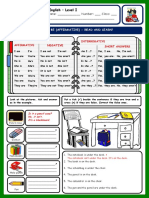 Verb To Be and Prepositions of Place Worksheet