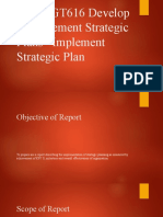 BSBMGT616 Develop & Implement Strategic Plans Implement Strategic Plan