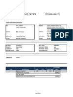 Purchase Order Po0000-000221: Parties and Contact Information TO: From