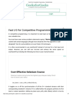 Fast I/O Techniques for Competitive Programming