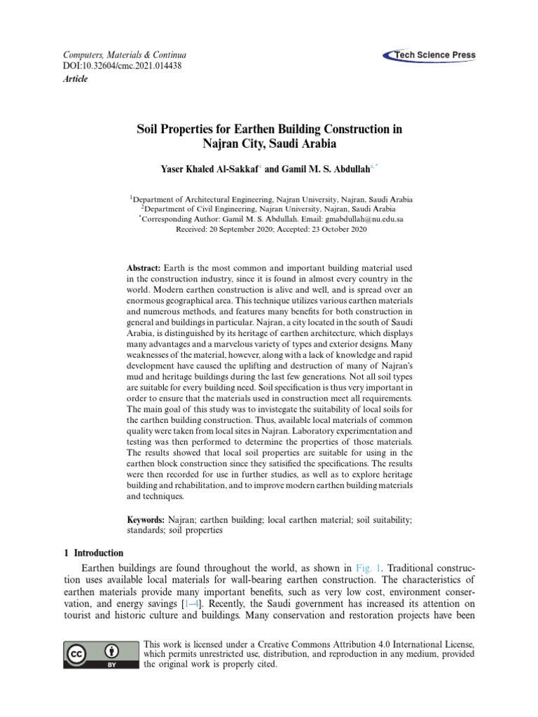 Soil Properties for Earthen Construction | PDF | Clay | Density