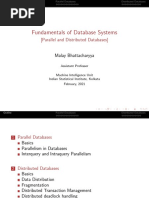 Fundamentals of Database Systems: (Parallel and Distributed Databases)