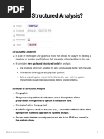 What Is Structured Analysis?