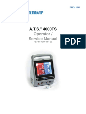 Zimmer ATS 4000 Tourniquet - Dual Port, Dual Cuff System