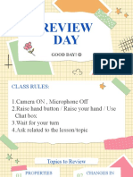 Review Days 4 His