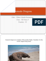 Komodo Dragons: Oleh: Ulfatu Zulaifa Kurniawati Class: XII Since 3 Number: 02