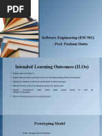 Software Engineering (ESC501) - Prof. Poulami Dutta