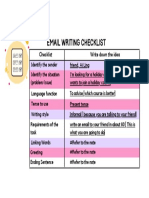 email checklist