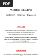 4.1. - Variables e Indicadores