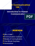 Speech Communication 100: Introduction To Human Communication