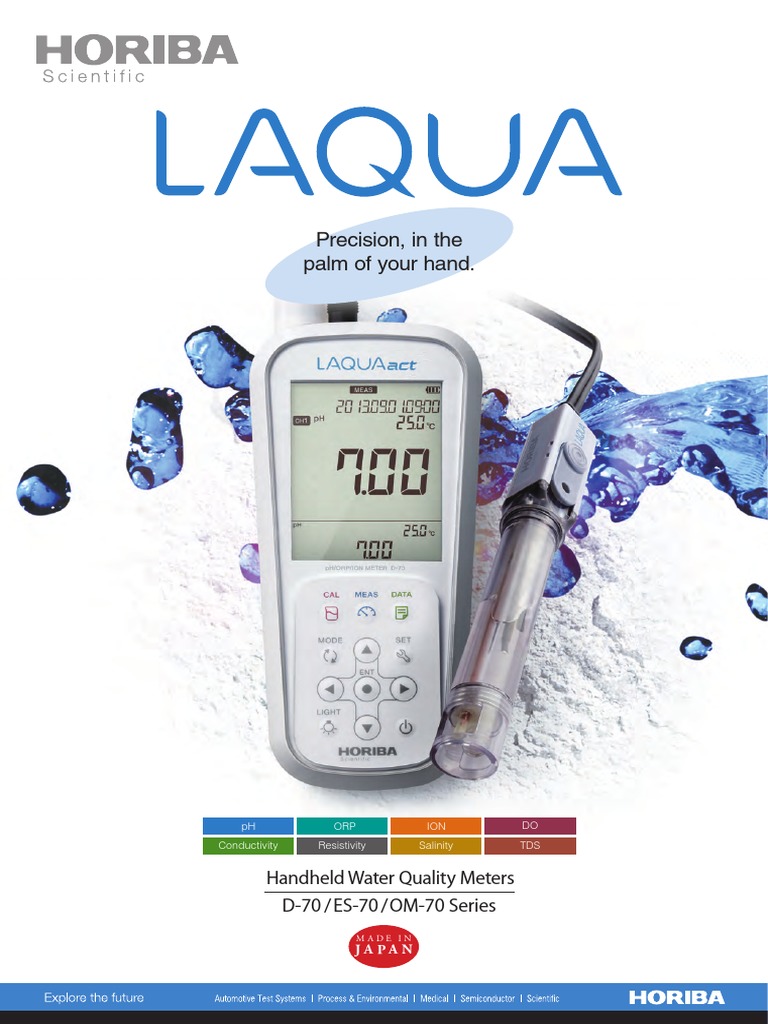 Precision, in The Palm of Your Hand.: Handheld Water Quality Meters D ...