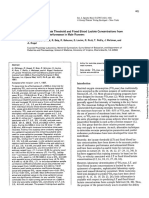 L1 - Prediction of Lactate Threshold and Fixed Blood Lactate Concentrations From 3200-m