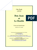 Otto Rank Don Juan Et Le Double
