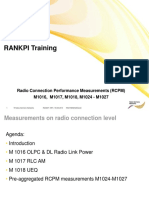 RANKPI Training: Radio Connection Performance Measurements (RCPM) M1016, M1017, M1018, M1024 - M1027