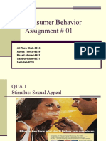 Consumer Behavior Assignment # 01