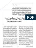 Aaker J - When Does Culture Matter - Effects of Personal Knowledge On The Correction of Culture-Based Judgments