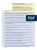 Universal Design For Learning Plan Template