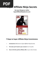 7 Steps To Super Affiliate Ninja Commissions