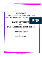 Basic Nutrition and Doctor Prescribed Diets-Resource Guide