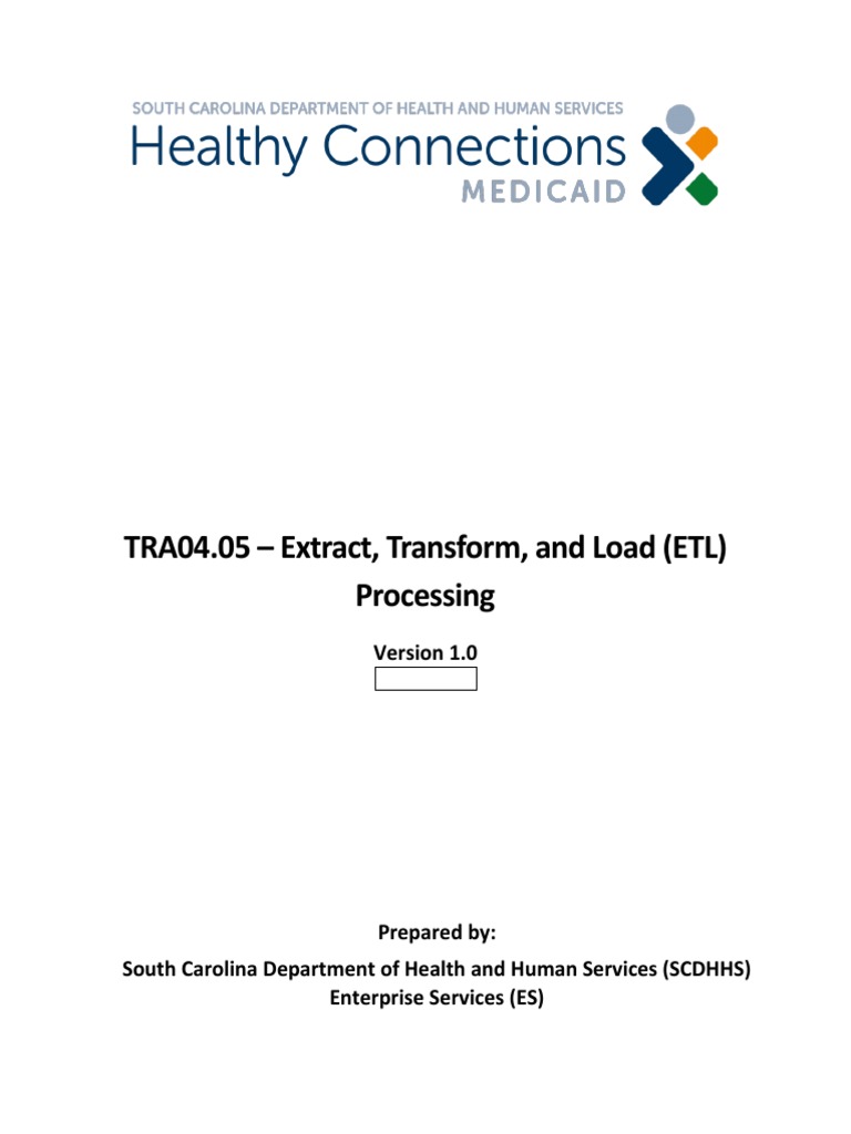 TRA04.05 - Extract, Transform, and Load (ETL) Processing | PDF ...